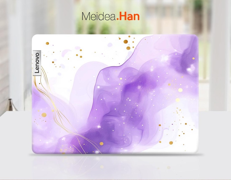 Lenovo Ideapad 5 2-in-1 Skin Vinyl Decal Birthday Gifts Purple Marble ...