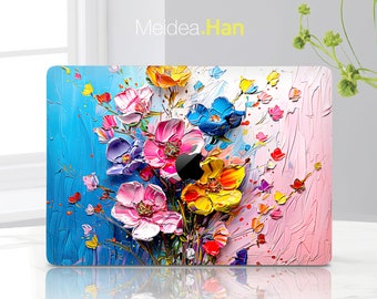 Peau de Macbook personnalisation cadeau rose peinture à l'huile Design Macbook Pro peau de protection élégant Macbook autocollant personnalisé vinyle Wrap autocollant