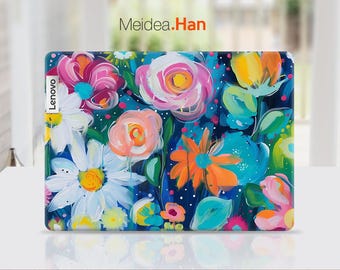 Laptop Skin Protect Lenovo yoga 6 13 Decals Customizable Personalised Abstract Flower Design For Legion Yoga Slim Thinkpad Thinkbook Ideapad