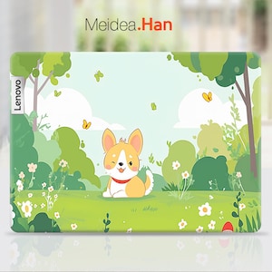 Lenovo Skin Keyboard Decal Personalized Gift Cute Cartoon Puppy Design Vinyl Sticker for Lenovo Slim Legion Ideapad Yoga Thinkbook Thinkpad