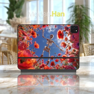 Magic Smart Keyboard Sticker Wide Angle Skull Pattern Adult Gift for Magic Keyboard Smart Keyboard Folio Magic Keyboard Folio