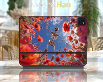 Magic Smart Keyboard Sticker Wide Angle Skull Pattern Adult Gift for Magic Keyboard Smart Keyboard Folio Magic Keyboard Folio