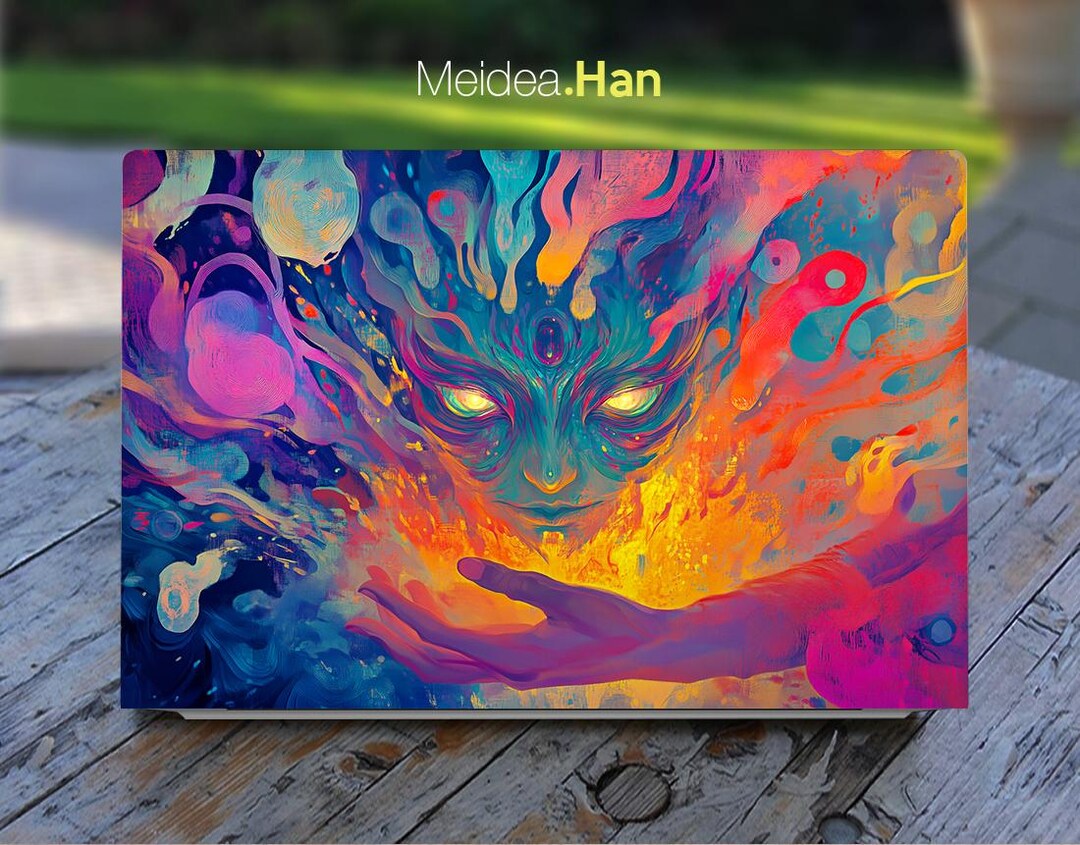 Laptop Skin Hp 14-eu Decal Abstract Art Oil Painting Design Vinyl ...