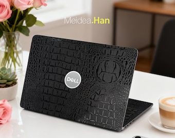 Laptop Aufkleber Personalisierbar Krokodilmuster Einfarbig Einzigartiges Design Geschenk Für Dell Lenovo Hp Macbook Thinkpad Alienware