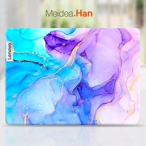 Lenovo Legion Y540 Laptop Skin Decals Personalized Gift Purple Marble Vinyl Sticker for Lenovo Slim Legion Ideapad Yoga Thinkbook Thinkpad