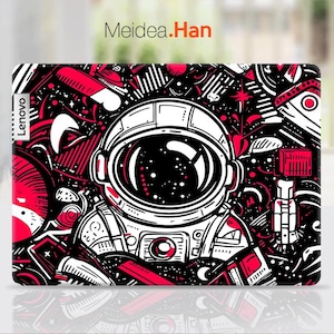 Adhesivo de vinilo para portátil, accesorios de Lenovo, adhesivo ultrafino personalizado, diseños de dibujos animados de astronautas para Yoga Legion Thinkpad Thinkbook
