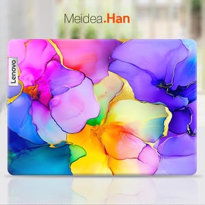 Laptop Skin Lenovo Yoga Decal Personalization Gift Custom Sticker Art Design Marble Texture For Slim Legion Yoga Thinkpad Thinkbook Ideapad