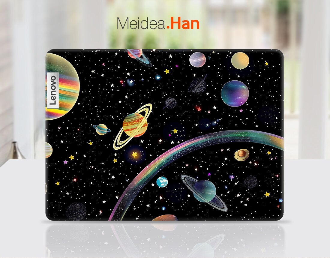 Lenovo Laptop Skin Personalized Customizable Aesthetic Abstract Planet Design For Her For Lenovo Slim Legion Ideapad Yoga Thinkbook Thinkpad