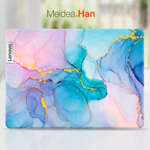 Lenovo Ideapad Skin Personalized Gift Colorful Marble Vinyl Sticker for Lenovo Slim Legion Ideapad Yoga Thinkbook Thinkpad