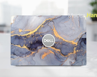 dell latitude 5320 skin xps 13 marble skin Gray watercolor marble Vinyl Sticker for XPS Latitude Inspiron Vostro Alienware Precision