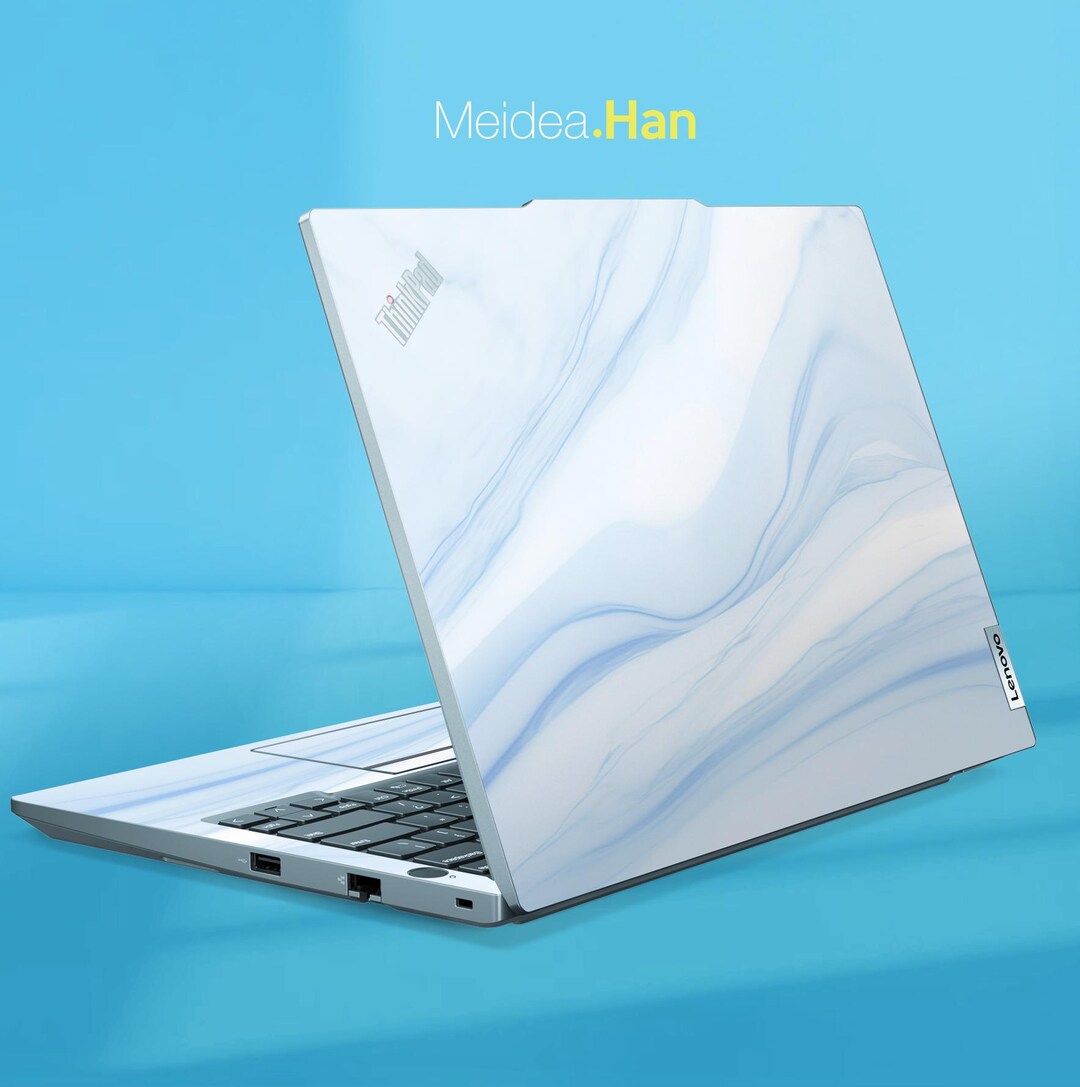 Sticker Blue Marble Design Vinyl Decal for T470 Laptop Protector for ...