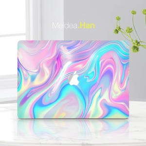 Macbook Decal Laptop Accessorie Custom Skin Beautiful Sticker Laser Style Design Gift for Her Stylish Art Display Personalized Vinyl Wrap