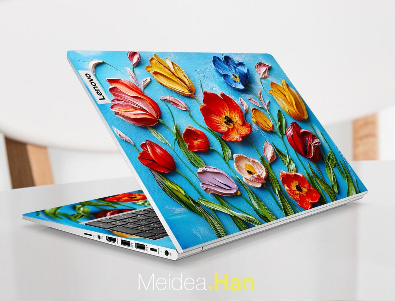 Thinkpad Customized Custom Laptop Skin Lenovo Accessorie Sticker Personalized Gift Flowers ...