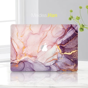 Apple Laptop Skin Mother&#39;s Day Gift New Macbook Air Personalized Customizable Abstract Mable Vinyl Sticker Mac Air 15 Art Decal Sticker