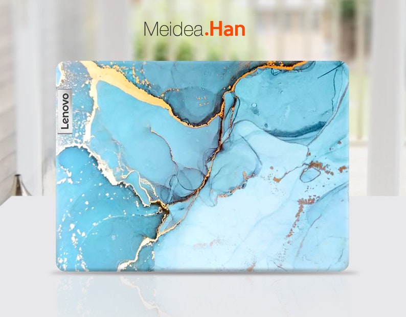 Buy Lenovo Ideapad 15.6 Skin Decals Personalized Gift Blue Marble Vinyl ...