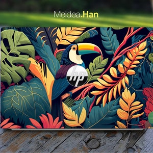 Laptop Skins For Hp Spectre X360 Decal Personalized Customizable Proud parrot unique design For Her For Spectre Envy Victus Elite Probook