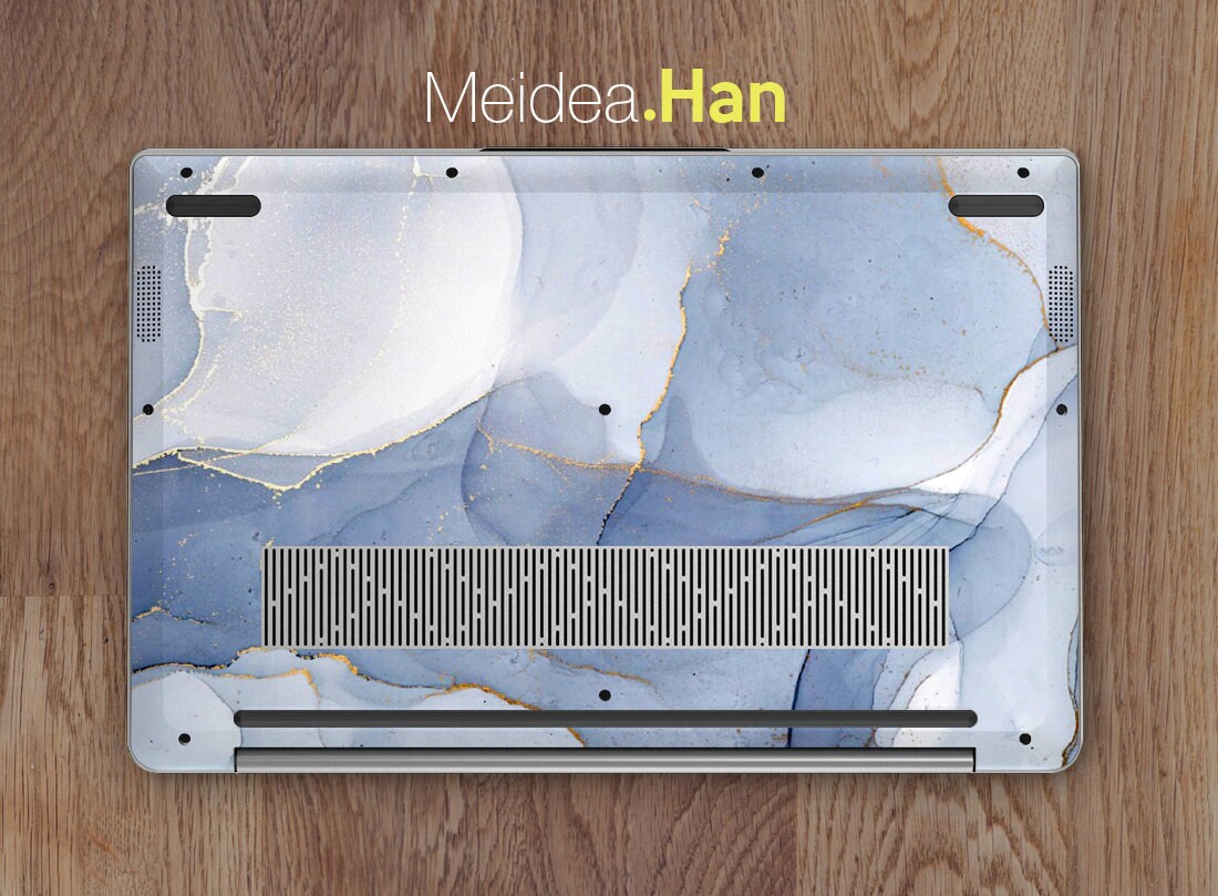 Hp Elitebook Laptop Skin Personalized Customizable Gray Marble Texture ...