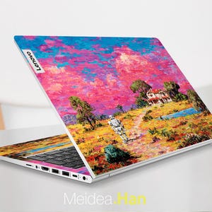 Custom Decal for Lenovo Ideapad 5 2-in-1 Gen 10 Laptop Custom Gift Pixel Design Vinyl Decal for Slim Legion Ideapad Yoga Thinkbook Thinkpad
