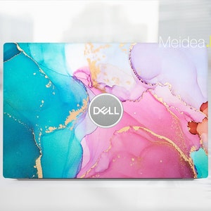 Dell laptop skin Inspiron 14 5420 Personalized Customizable Colors Marble Vinyl Sticker For Xps Latitude Inspiron Vostro Alienware Precision
