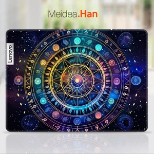 Custom Laptop Skins Lenovo Decals Personalization Astrology patterns divinatory art Designs For Legion Yoga Thinkpad Thinkbook Ideapad