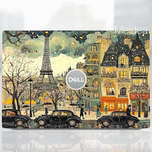 Laptop Skin Protect Dell Precison Vinyl Decals Custom Personalised Gift Paris Street Art Design for Xps Latitude Inspiron Alienware Precison