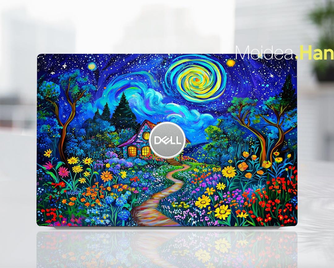 Custom Laptop Skins Dell Precision 7680 Christmas Present Art Decals ...
