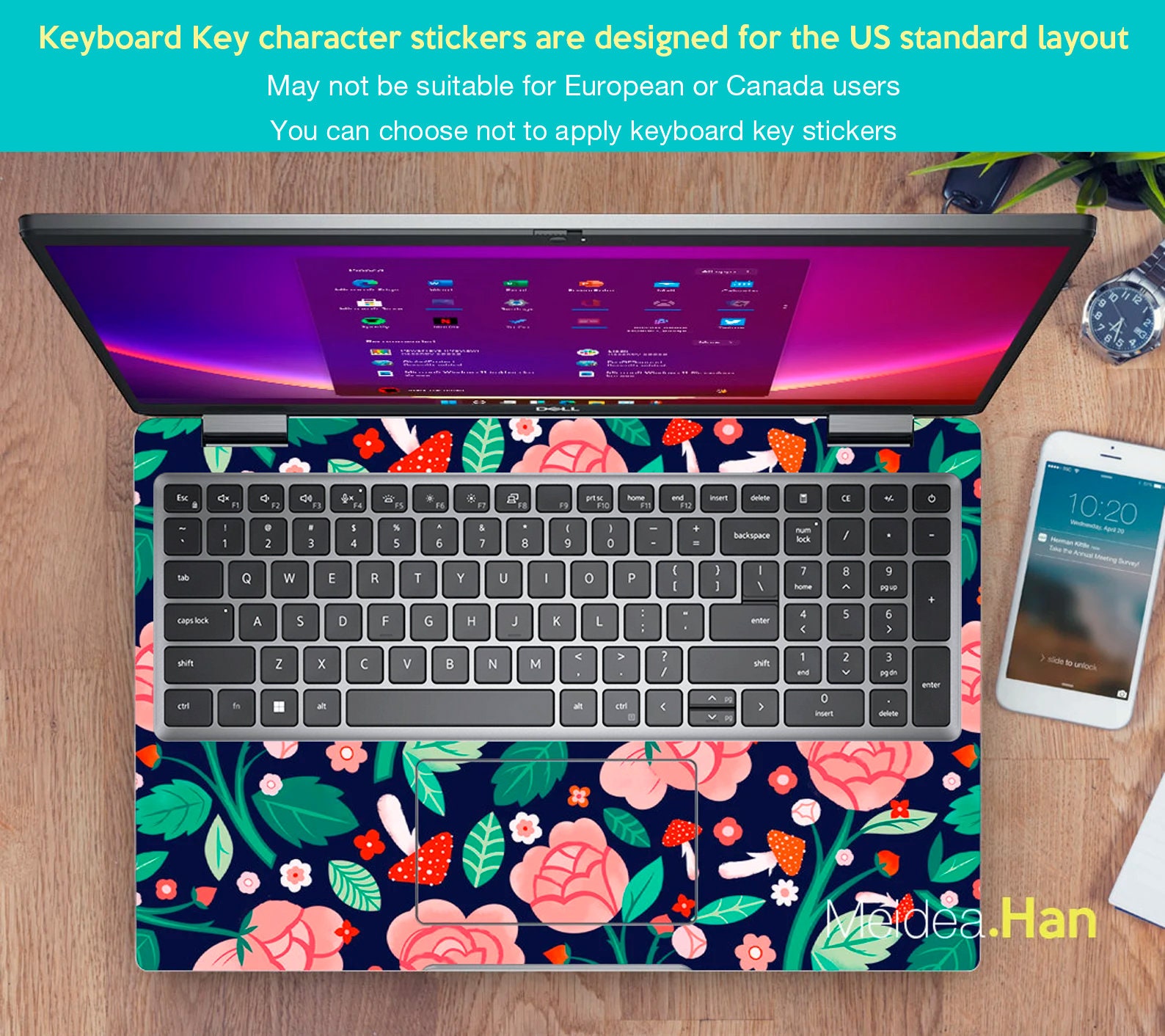 Hp Laptop Keyboard Skin Envy X360 2-in-1 Personalized Customizable ...
