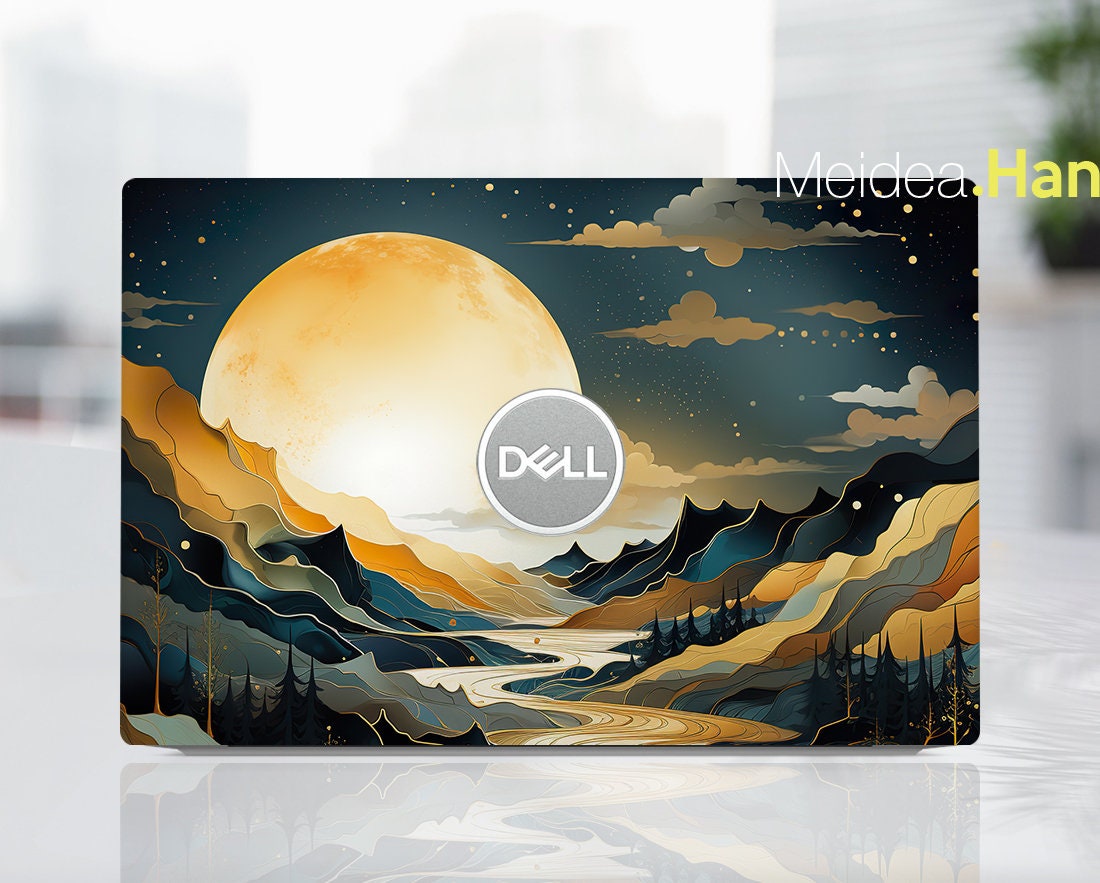 Custom Laptop Skins Dell Accessories Vinyl Decals Personalization Gift ...