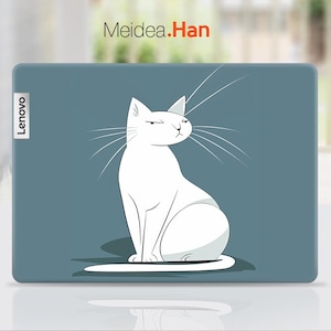 Lenovo Ideapad Flex 5 Skin Personalized Gift Cold And World-Weary Cat Vinyl Decal for Lenovo Slim Legion Ideapad Yoga Thinkbook Thinkpad