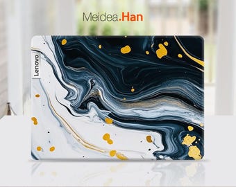 Lenovo Laptop Skin Protect Decal Boyfriend Gift Black Marble Design Vinyl Sticker Gift for Her for Lenovo Slim Legion Yoga Ideapad Thinkbook