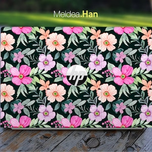 Hp Probook 440 G7 Skin, Personalized Customizable Colors Flowers Vinyl for Spectre Envy Pavilion Victus Omen Elite Probook