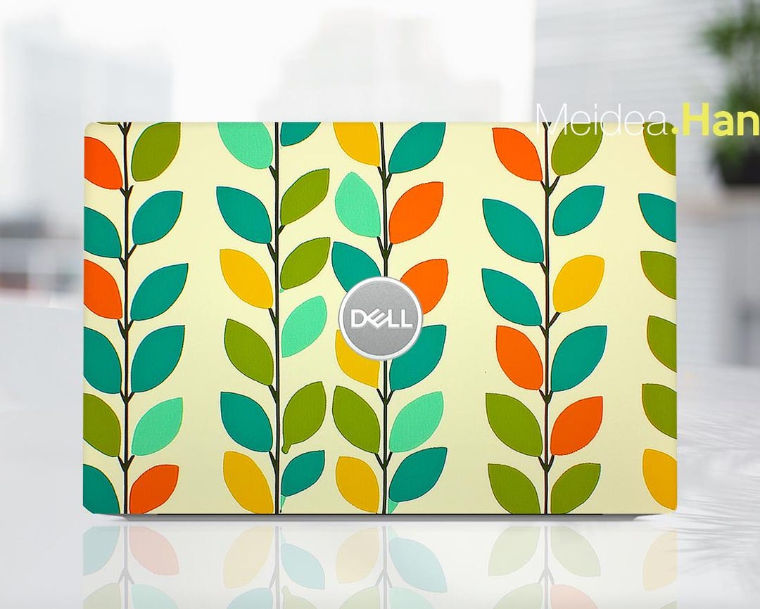 Custom Laptop Sticker Dell Decal Ultra-thin Skin Logo Protection Plant ...