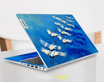 Lenovo Slim 7 14Ill10 Skin Computer Accessories Custom Decals Cute Crane Design for Lenovo Slim Legion Yoga Thinkbook Ideapad Thinkpad