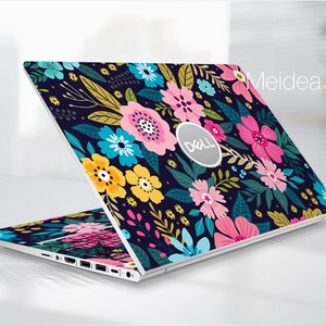 Dell Laptop Skin Latitude 7430 Personalized Customizable Flowers Vinyl  Gift For Women For Xps Latitude Inspiron Vostro Alienware Precision
