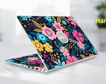 Dell Laptop Skin Latitude 7430 Personalized Customizable Flowers Vinyl  Gift For Women For Xps Latitude Inspiron Vostro Alienware Precision