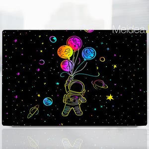 Pegatina para portátil Dell Xps 15, calcomanía personalizada, diseño de astronauta, regalo de vinilo para ella, para Xps Latitude, Inspiron Vostro, Alienware Precision