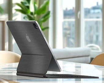 Magic Keyboard Solid Skin Brushed Gray Design Magic Keyboard Sticker Personalized Gift Smart Folio Magic Keyboard Folio Vinyl Skin