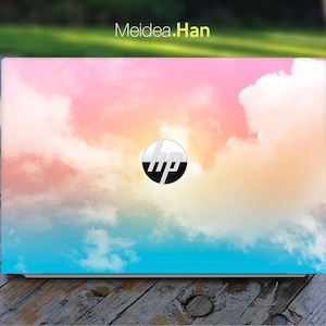 Hp Envy X360 Skins 15 Inch Personalized Customizable Watercolor Painting Blue Vinyl  For Spectre Envy Pavilion Victus Omen Elite Probook