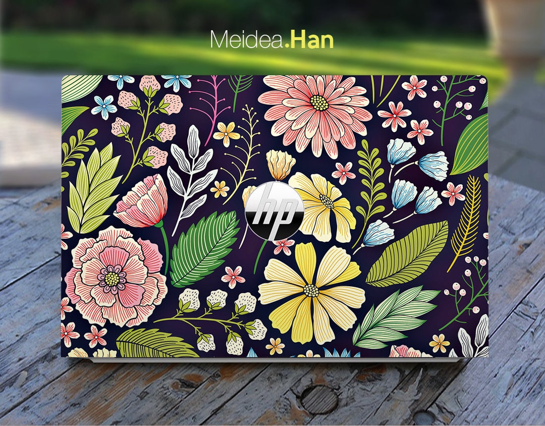 Hp Envy X360 Laptop Skin 14 Personalized Customizable Flowers Pink ...