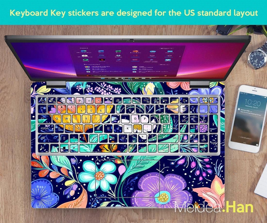 Personalizzazione Laptop Viola Decalcomania Viola Per Coperchio - Foto 8