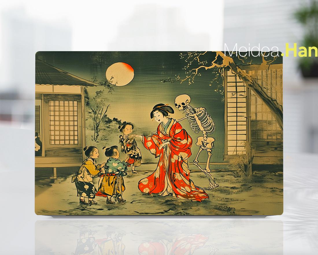 2In1 Laptop Accessorie Dell Unique Skin Custom Decal Art Sticker Classical Art Design Gift for Her Xps Latitude Inspiron Alienware Precison