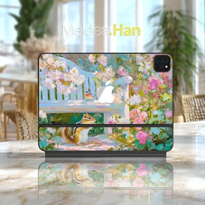 Magic Keyboard 13 M4 Sticker Oil Painting Cute Squirrel Pattern Gift for Her for Magic Keyboard Smart Keyboard Folio Magic Keyboard Folio