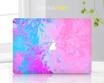 Skin Déco Pour MacBook Pro Retina 13 Pouces - Effet Marbre Huile Opalescent