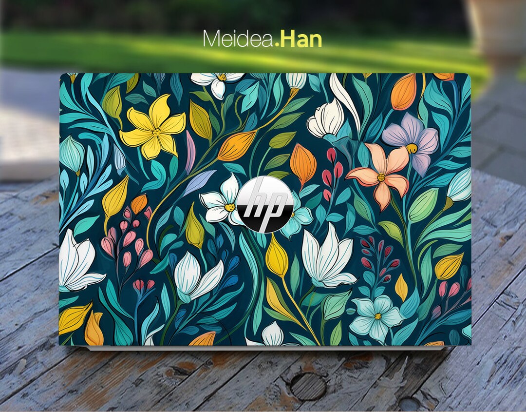 Hp Laptop Skin 15 Er Decal Personalized Customizable Flowers Paintings ...