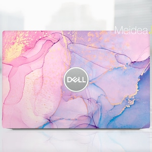 Laptop Aufkleber, 7620 2 in 1 Skin, Vorgeschnittene, personalisierte und handgemachte Geschenk Blaue Muster Vinyl für Inspiron Vostro Preciory Xps Latitude