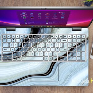 Laptop Skin Hp Elitebook 840 Personalized Customizable Gray Marble ...