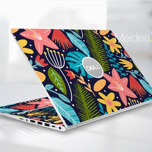 Dell Laptop Skin Xps 15 Personalized Customizable Flowers Fine Art Green Vinyl Gift For Women For Xps Latitude Inspiron Vostro Precision