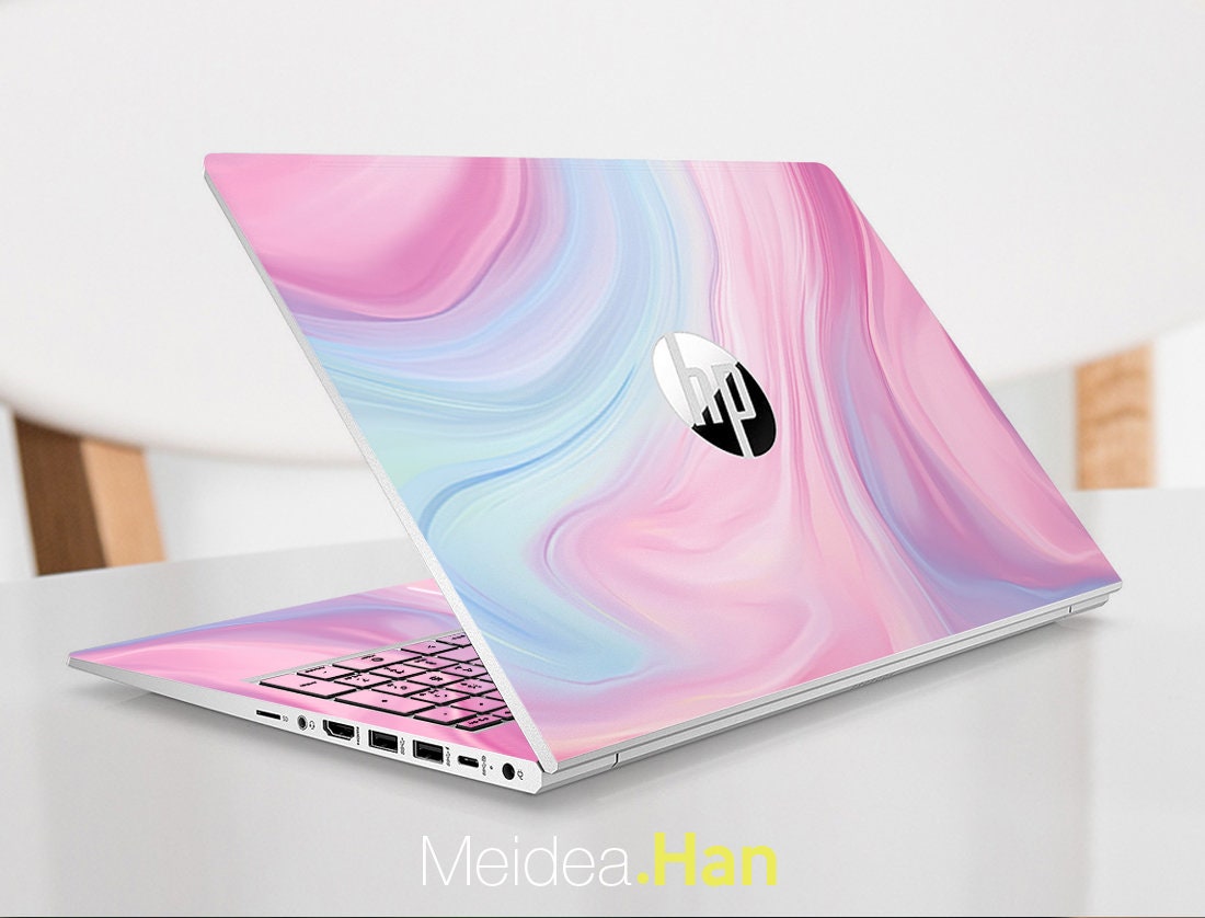 Laptop Skin Hp Omen 17 Inch Decals Personalization Design Gift Marble Texture For Spectre Envy Pavilion Victus Omen Elite Probook
