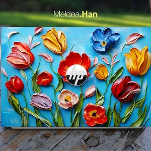 Laptop Ultra-Thin Skin Hp Accessories Custom Decal Unique Gift Oil Painting Design Art Display for Spectre Envy Victus Omen Elite Probook
