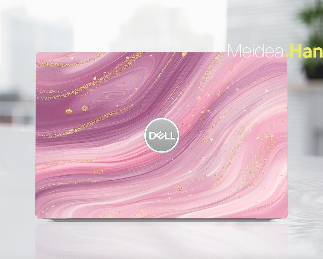Dell Laptop Skin 13inch Decal Custom Sticker Painting Pink and Purple ...